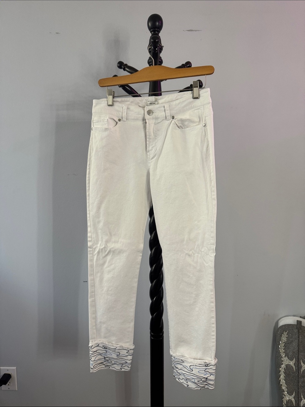 Tyler Boe Cuffed Wave Hem Jeans